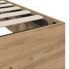 vidaXL Ottoman Bed Frame Artisian Oak 203 x 180 x 25 cm Chipboard