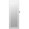 vidaXL Mirror Jewellery Cabinet with LED Lights Wall Mounted