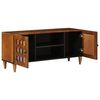 vidaXL TV Cabinet with Shelf Walnut 105 x 33 x 46 cm Solid Mango Wood