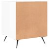 vidaXL Bedside Cabinet High Gloss White 40x40x50 cm Engineered Wood