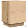 vidaXL Bedside Cabinets with LED Lights&nbsp;2 pcs Artisan Oak 38x34x50 cm