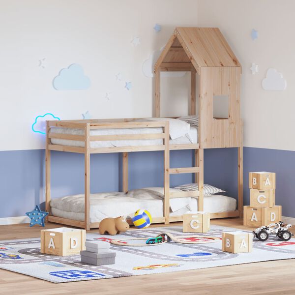 vidaXL Bunk Bed without Mattress 80x200 cm Solid Wood Pine