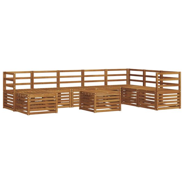 vidaXL Sofa Sets Natural Solid Acacia Wood