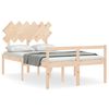 vidaXL Senior Bed without Mattress Double Solid Wood