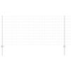 vidaXL Euro Fence with Post 25 x 1 m Galvanised Steel Silver Mesh