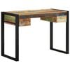 vidaXL Desk | Multicolour | Solid reclaimed wood, steel | Medium | Computer Desk