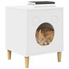 vidaXL Cat House White 42.5 x 40 x 53 cm Engineered Wood