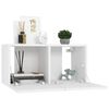 vidaXL 7 Piece TV Cabinet Set White Engineered Wood