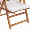 vidaXL Garden Chair 8 pcs Brown and White 57 x 71.5 x 104 cm