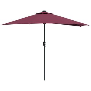 vidaXL Garden Parasol Bordeaux Red 294 x 150 x 224 cm