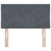 vidaXL Headboard Height Adjustable Dark grey 80 cm Velvet