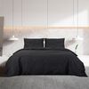 vidaXL Duvet Cover Set Black 200x200 cm Light-weight Microfiber