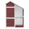 vidaXL Garden Tool Shed Mocha 120x53.5x170 cm Solid Wood Pine