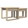 vidaXL Coffee Table Set 2 pcs Sonoma Oak Engineered Wood