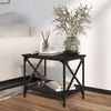 vidaXL Side Table Black 55x38x45 cm Engineered Wood