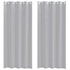 vidaXL Voile Curtain 2 pcs Dark Grey 260 x 140 cm Polyester