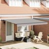 vidaXL Retractable Awning Light Grey 400 x 300 cm Polyester and Steel