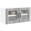 vidaXL Kitchen Cabinet Grey Sonoma 80 x 31 x 40 cm Engineered Wood
