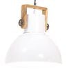 vidaXL Industrial Hanging Lamp 25 W White Round 40 cm E27