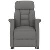 vidaXL Electric Recliner Chair Dark Grey Microfiber Fabric