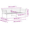 vidaXL Day Bed without Mattress Wax Brown 100x200 cm Solid Wood Pine