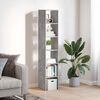 vidaXL Bookcases 2 pcs Stackable Concrete Grey 30x30x80 cm Engineered Wood