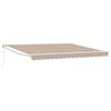vidaXL Retractable Awning Beige 400 x 300 cm Polyester