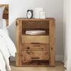 vidaXL Bedside Cabinet Old Wood 35 x 50 x 60 cm Engineered Wood