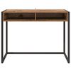 vidaXL Desk with Storage Old Wood 100 x 50 x 75 cm Engineered Wood