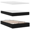 vidaXL Ottoman Bed with Mattresses Black 120x200cm Velvet