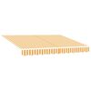 vidaXL Awning Replacement Fabric Yellow and White 3 x 2 m Polyester