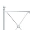 vidaXL Metal Headboard White 193cm