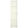 vidaXL Plastic Cabinet 40x43x164 cm Wood Design Vanilla Ice