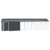 vidaXL Bird Cage Anthracite 630 x 103 x 142 cm Galvanised Steel