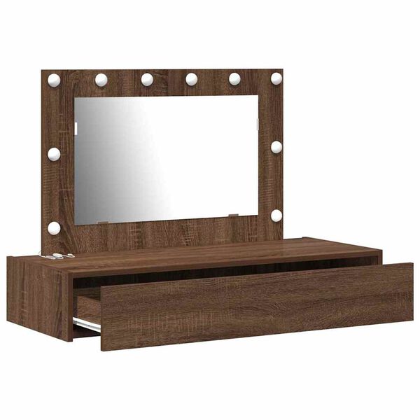 vidaXL Dressing Table Brown 100 x 40 x 70 cm Engineered Wood