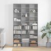 vidaXL CD Cabinet Grey Sonoma 102x23x177.5 cm Engineered Wood