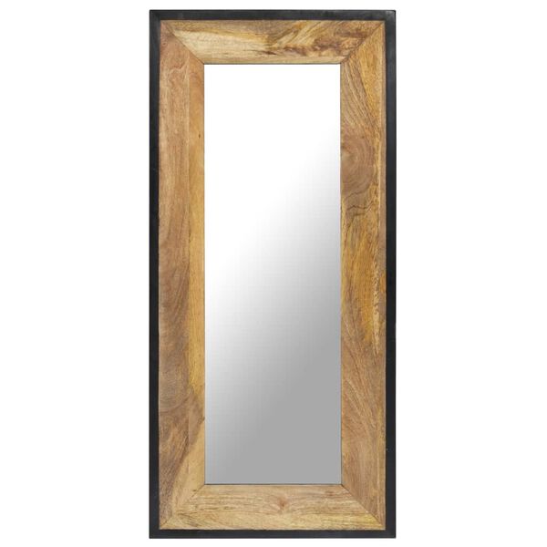 vidaXL Mirror 110x50 cm Solid Mango Wood