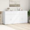 vidaXL Sideboards 2 pcs White 79x38x80 cm Engineered Wood