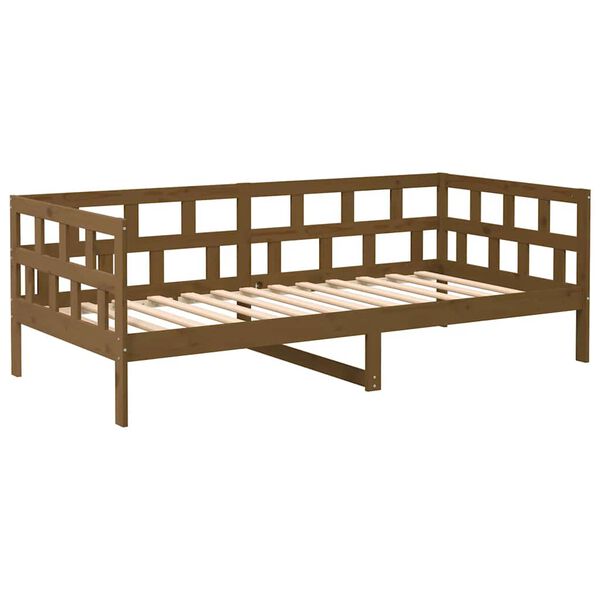 vidaXL Day Bed without Mattress Honey Brown Solid Wood Pine 80x200 cm
