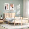 vidaXL Bed Frame without Mattress Small Double Solid Wood