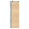 vidaXL Storage Cabinet Grey Sonoma 70x42.5x225 cm Engineered Wood