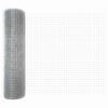 vidaXL Fence with Post Silver 0.5 x 10 m Steel