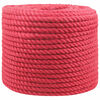 vidaXL Jute Rope 10 mm Red 100% Tossa jute