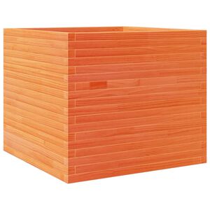 vidaXL Garden Planter Wax Brown 80x80x68.5 cm Solid Wood Pine