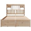 vidaXL Bookcase Bed without Mattress 135x190cm Double Solid Wood Pine