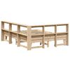 vidaXL Bookcase Bed without Mattress 150x200cm Solid Wood Pine