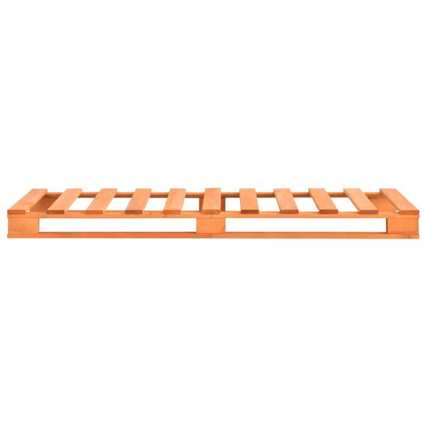 vidaXL Pallet Bed Frame without Mattress Brown 100x200cm Solid Wood