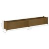 vidaXL Garden Planter Honey Brown 200x31x31 cm Solid Pinewood