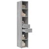 vidaXL Highboard Grey Sonoma 30x42.5x185 cm Engineered Wood