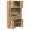 vidaXL Highboard Artisan oak 80 x 33 x 150 cm Engineered wood